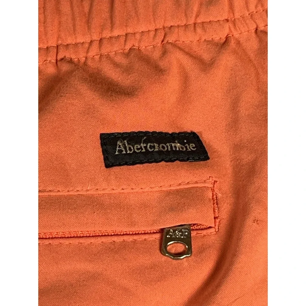 VTG Abercrombie and Fitch Board Trunks Men's Size‎ Medium Navy And Salmon Y2K